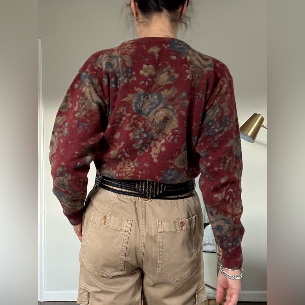 Vintage Ralph Lauren Floral Wool Sweater - Picture 3 of 9